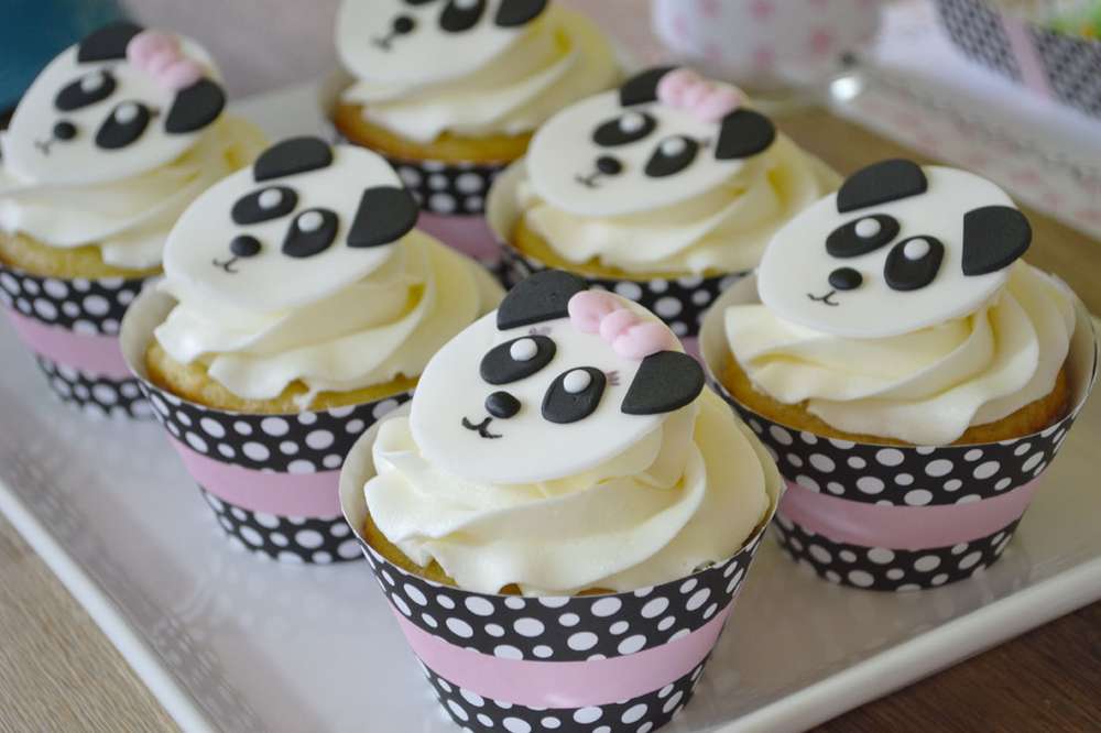 Panda cupakes