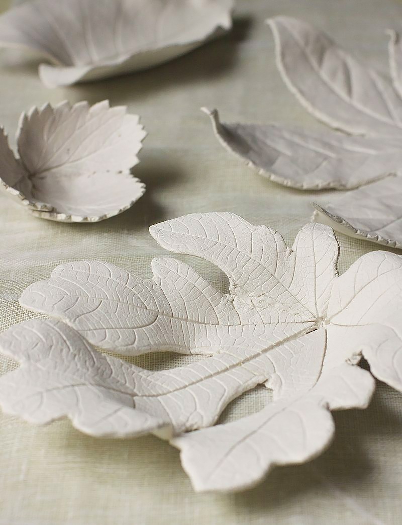 Diy clay leafs