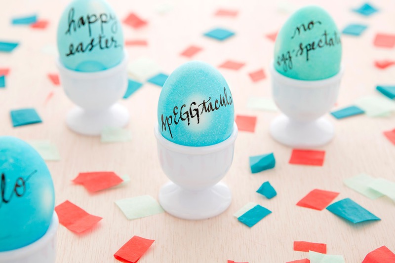 Diy calligraphy easter eggs