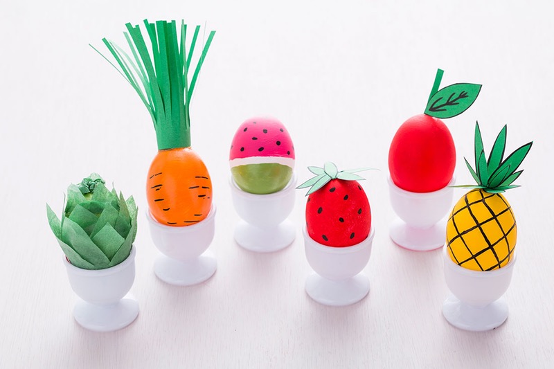 Diy fruit and veg easter eggs