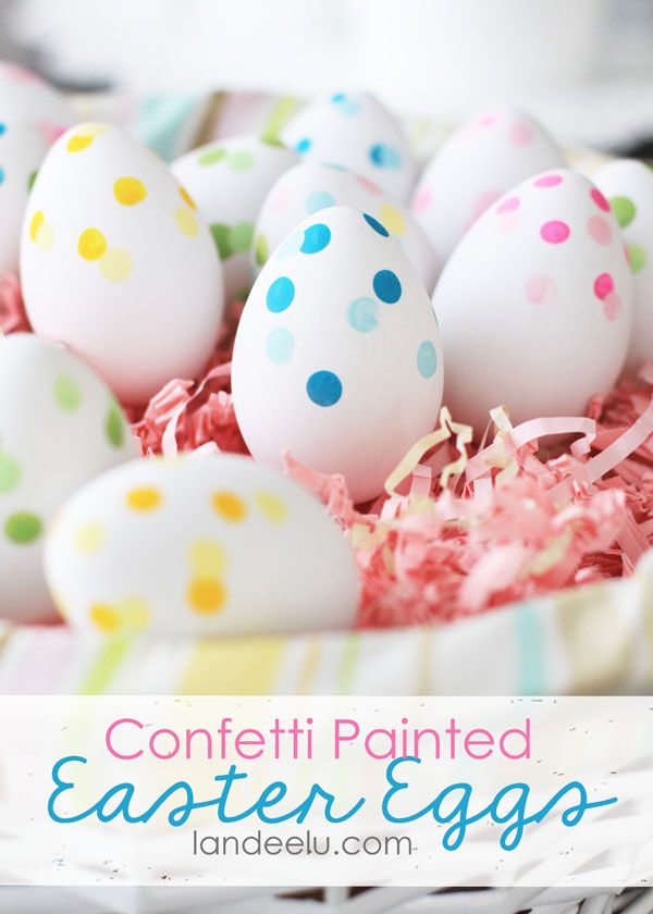 Confetti easter eggs