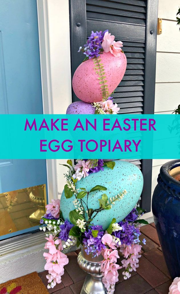 Easter egg topiary