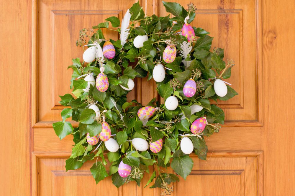 Easter egg wreath