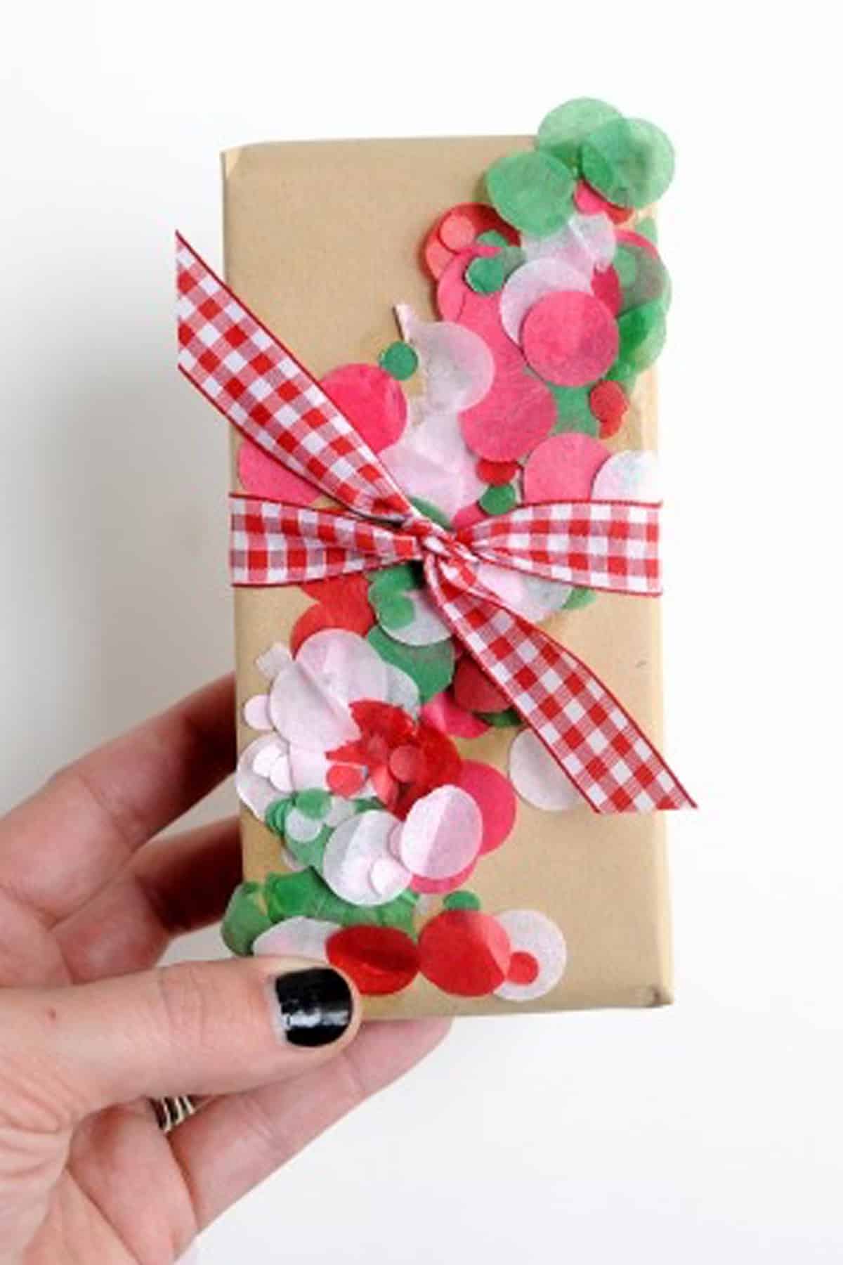 Confetti christmas wrap