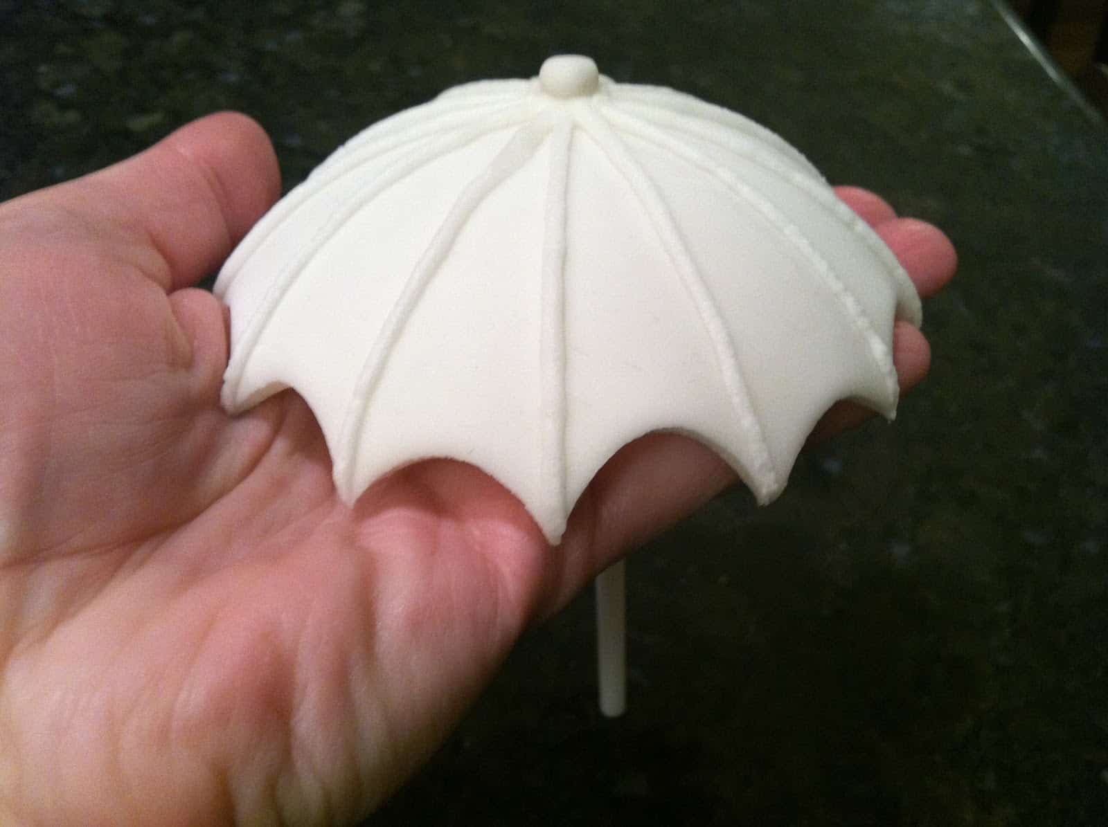 Diy gum paste umbrella