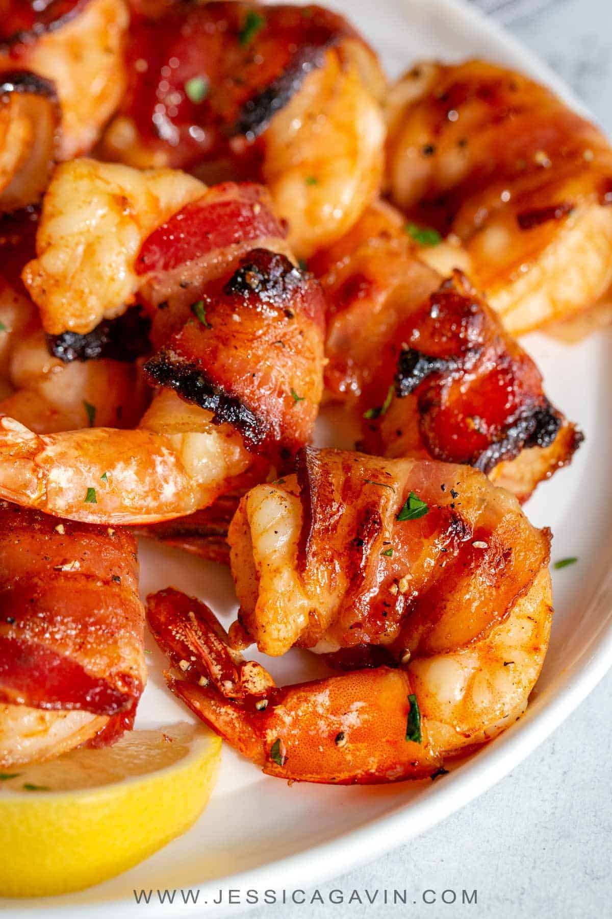 Bacon wrapped shrimp