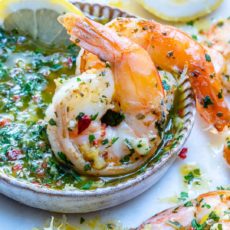 Chimichurri shrimp