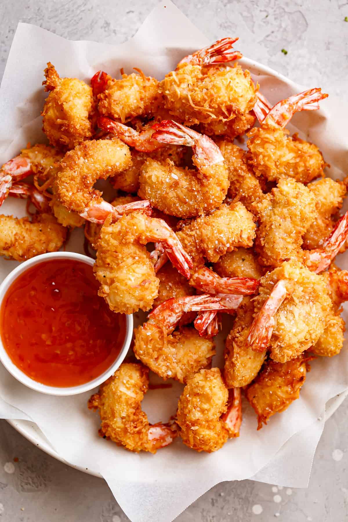 Crunchy coconut shrimp