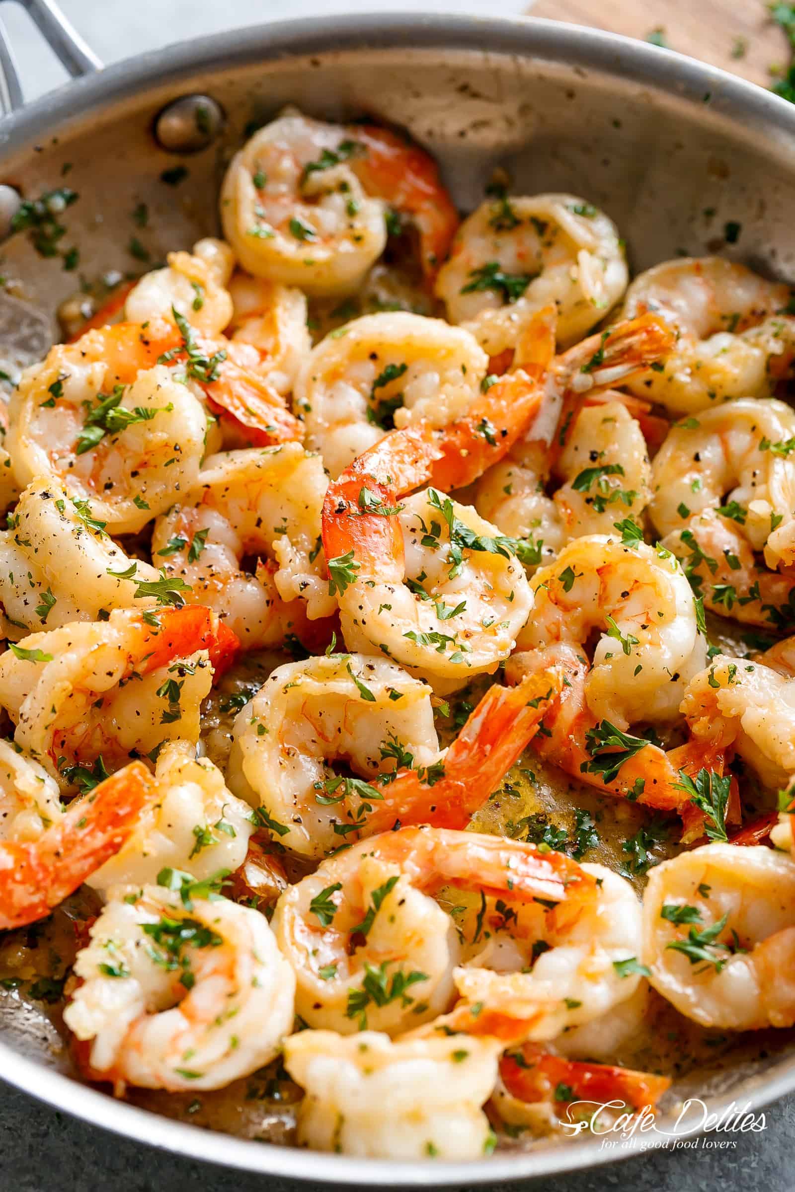 Garlic butter shrimp scampi