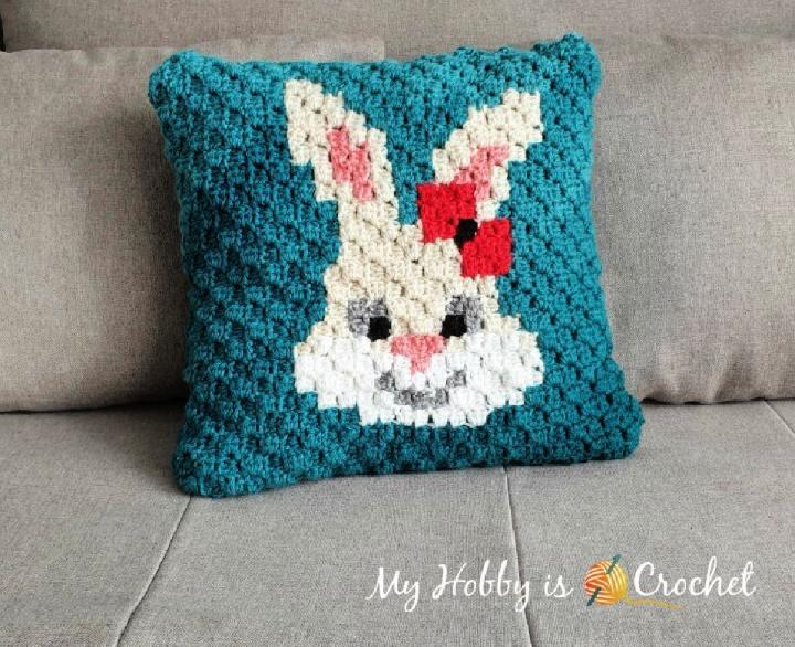 Crochet C2C Pillow Case