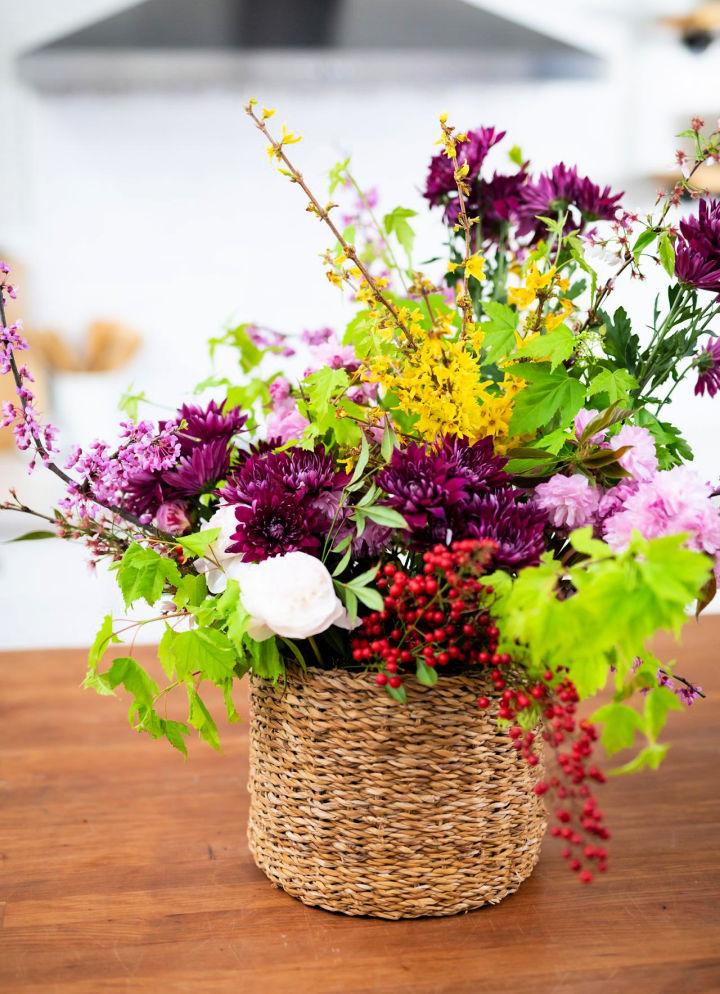 Make a Large Flower Arrangement