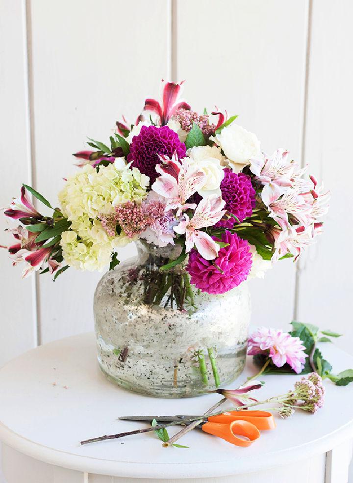 Summer DIY Flower Arrangement