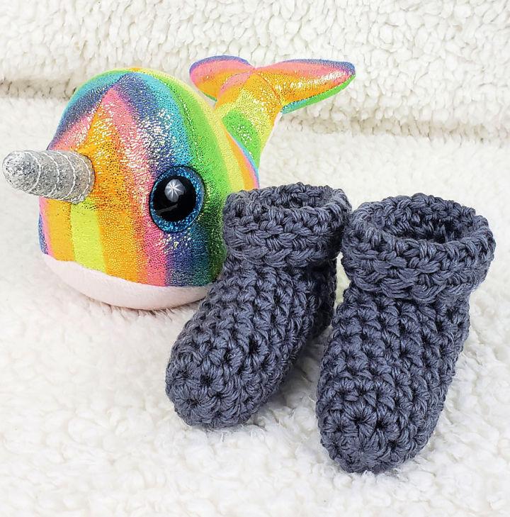 Free Crochet Baby Booties Pattern