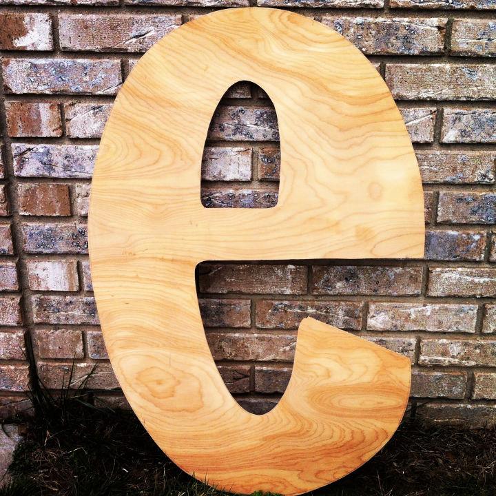 Giant Wooden Letter