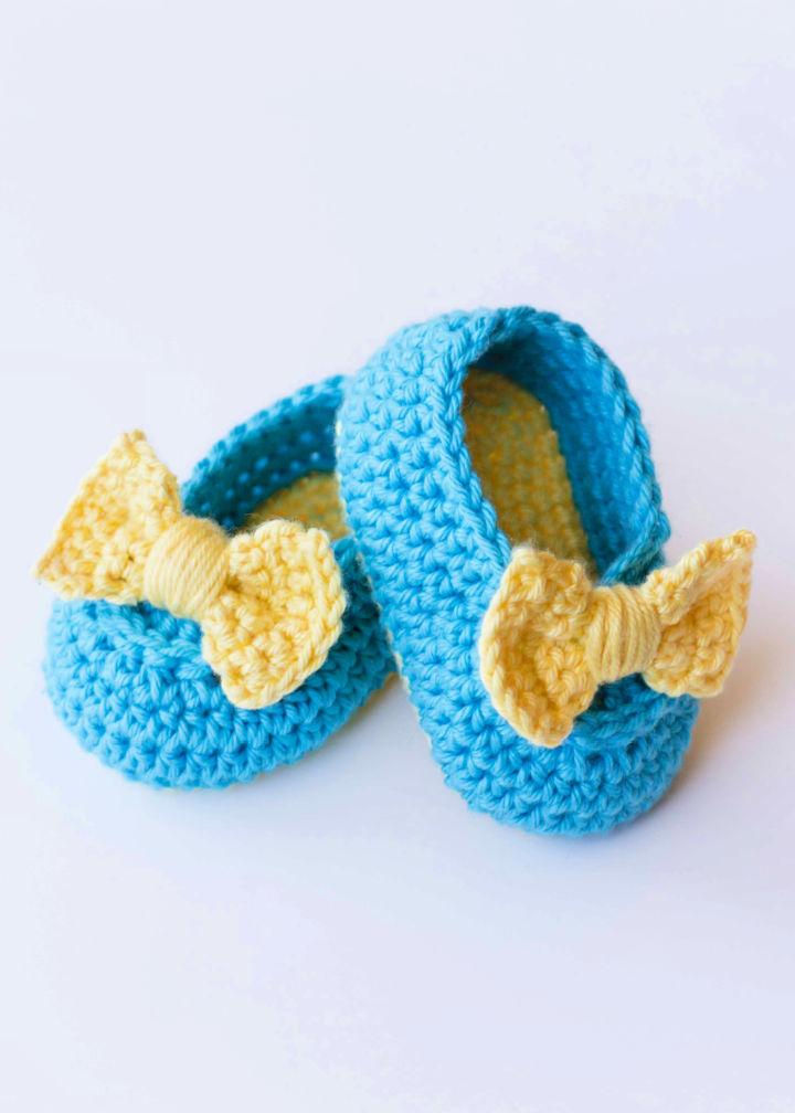 Lemon Drop Baby Booties Crochet Pattern