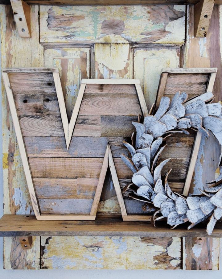 Make a Pallet Wood Letter