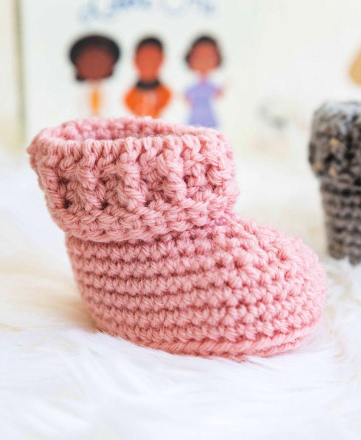 Parker Crochet Baby Booties