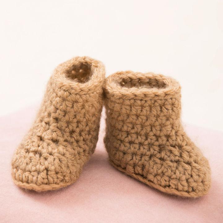 Red Heart Warm Crochet Baby Booties