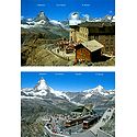 Matterhorn View from Gornergrat, Switzerland - Set of 2 Postcards