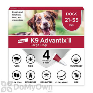 K9 Advantix II Topical Treatment for Large Dogs 21 - 55 lbs.