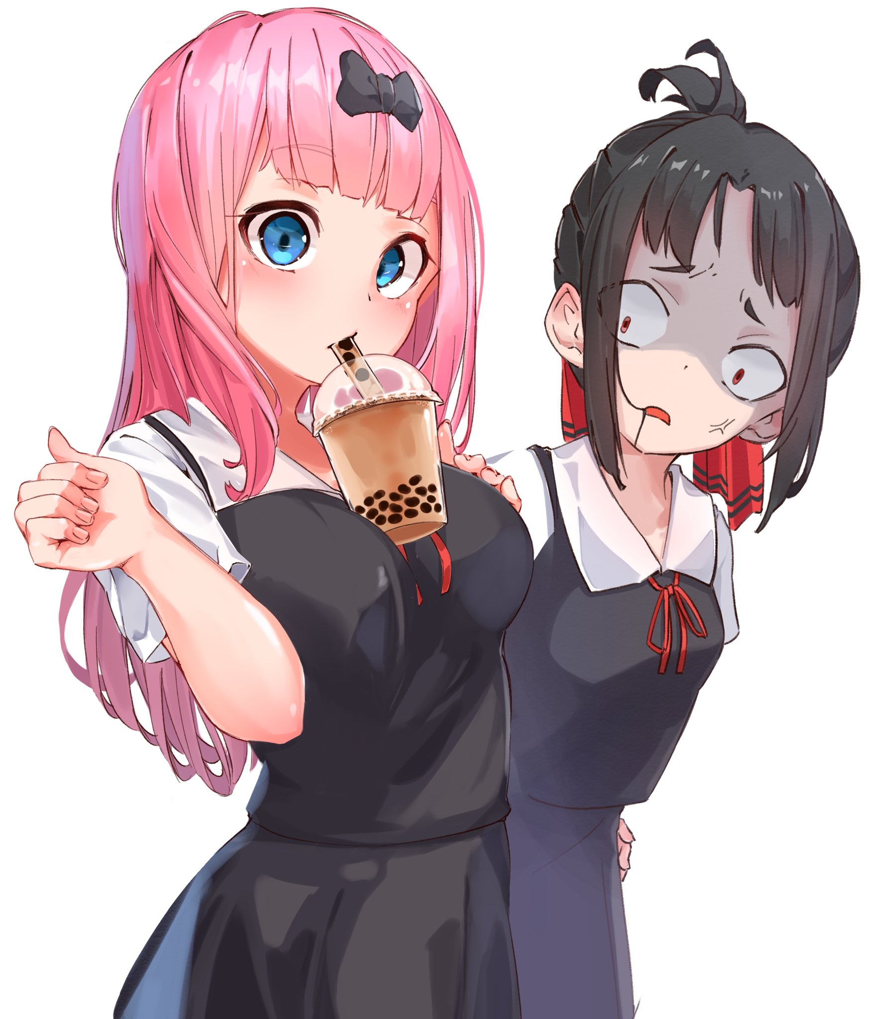 shinomiya kaguya and fujiwara chika (kaguya-sama wa kokurasetai ~tensai ...