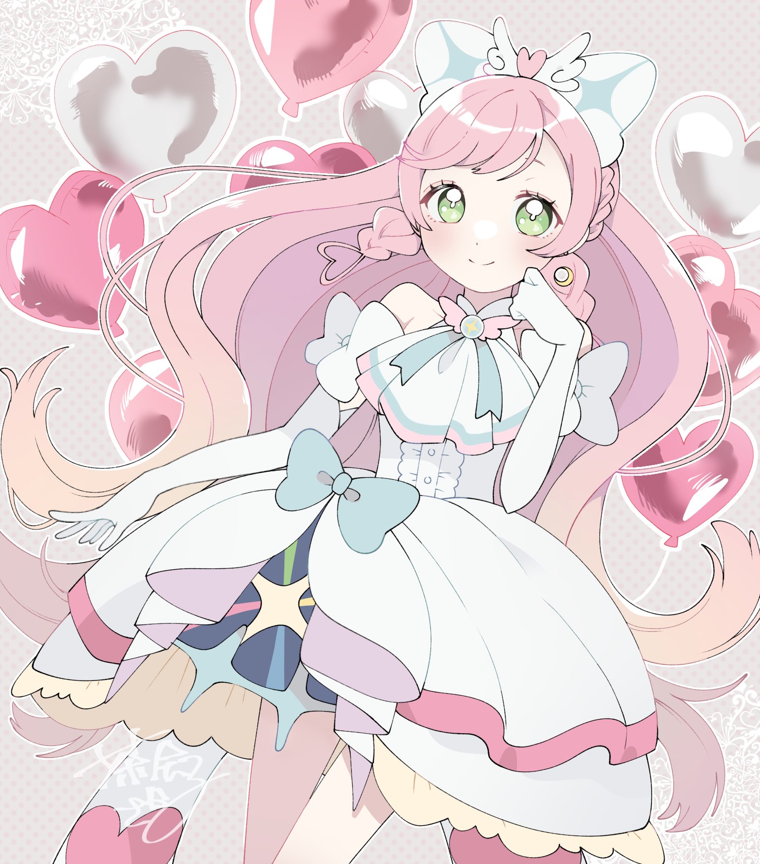 nijigaoka mashiro and cure prism (precure and 1 more) drawn by chakai ...