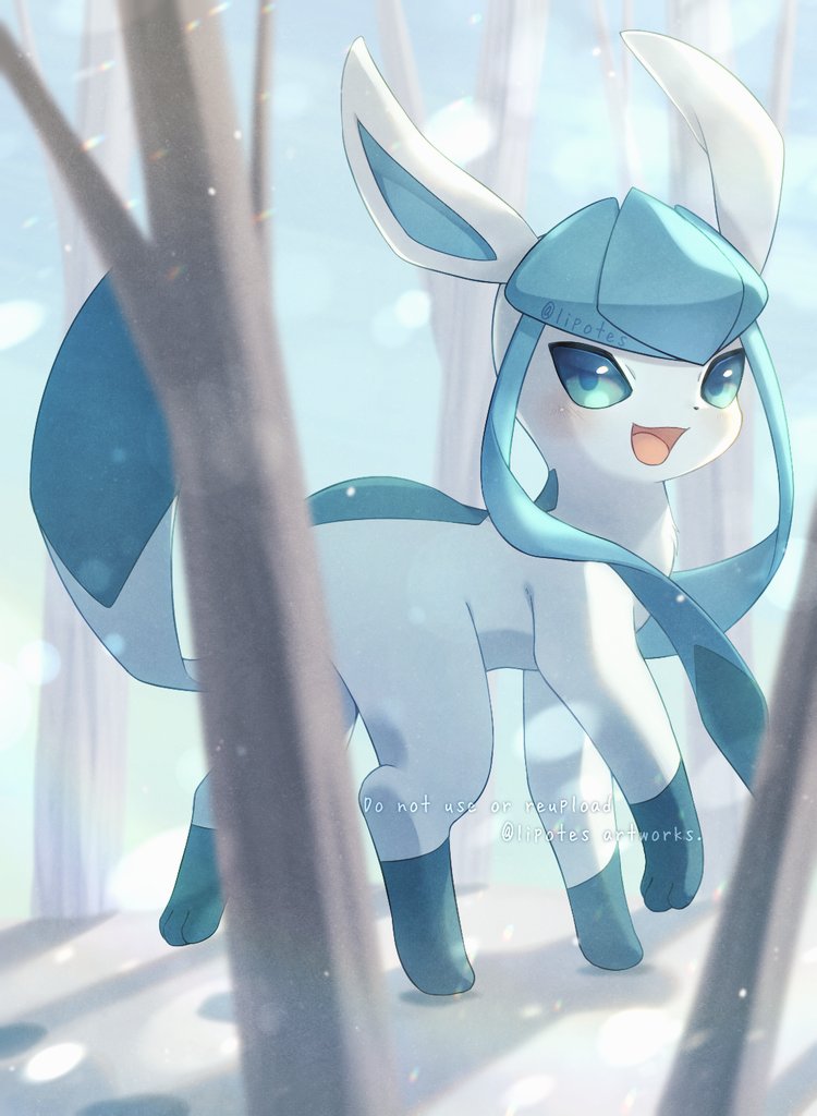 glaceon (pokemon) drawn by alopias | Danbooru