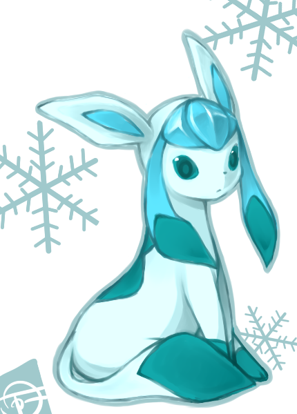 glaceon (pokemon) drawn by puddingx2 | Danbooru