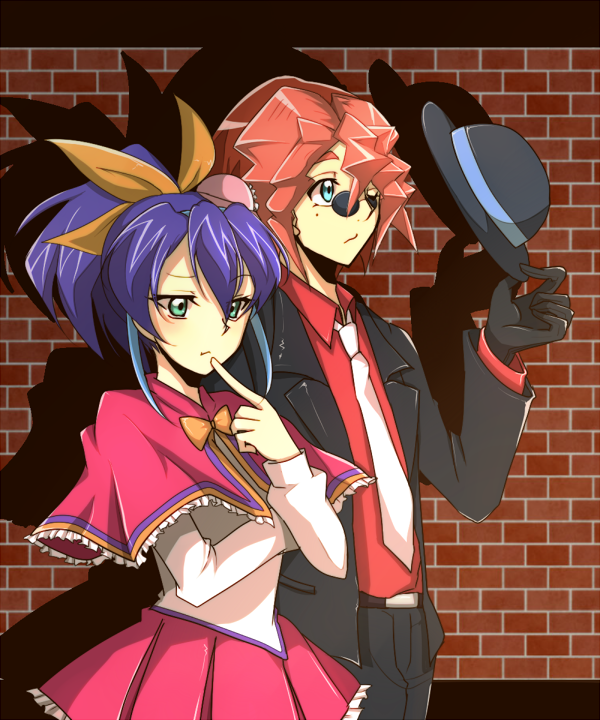 serena and dennis macfield (yu-gi-oh! and 1 more) drawn by ...