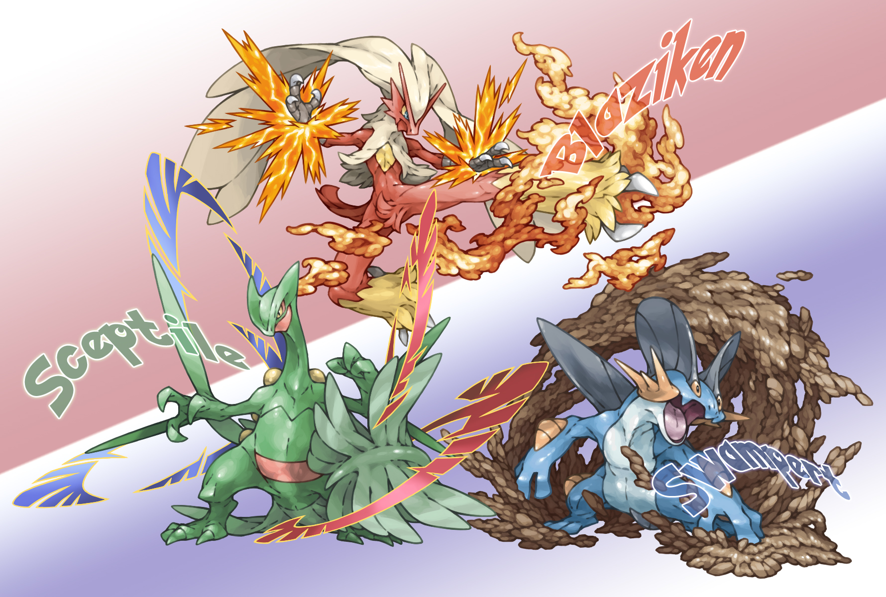 Pokemon Sceptile Vs Blaziken