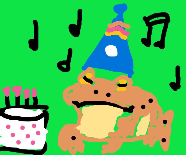 birthday party for a toad