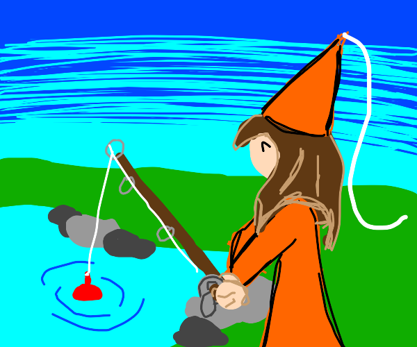 Princess fishing