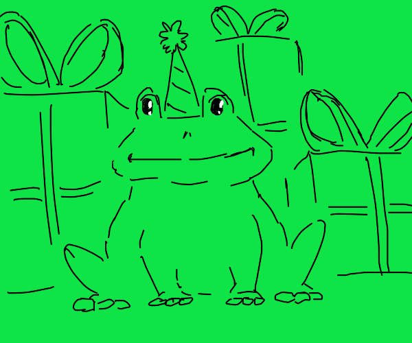 a frog's birthday