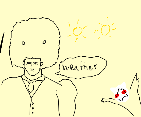 Weather report(jojo) does a weather report