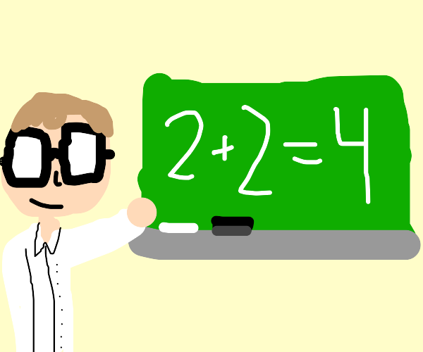 Teacher with Glasses - Drawception