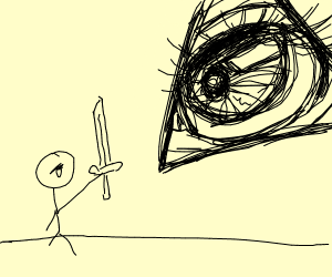 Stick man vs all seeing eye