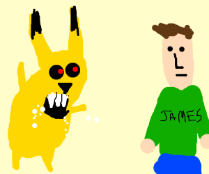 Pikachu converts James to Team Rabies