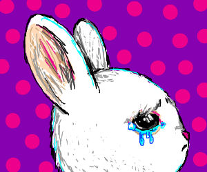 Lil' rabbit crying