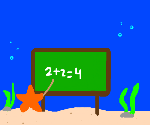 Starfish teaching Mathematics - Drawception