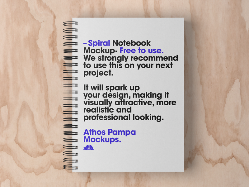 Spiral Notebook Mockup Material Preview by karopova on Dribbble