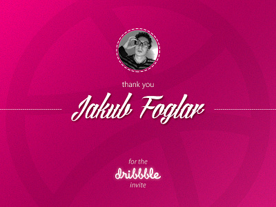 Dribbble debut invite jakub naga nagaraj thanks