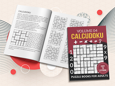 Calcudoku Puzzle Books For Adults Volume 04 activity book big sudoku book calcudoku design graphic design kdp kdp interior kendoku kenken math logic game math logic puzzle mathdoku number game puzzle puzzle game square wisdom sudoku sudoku book sudoku puzzle