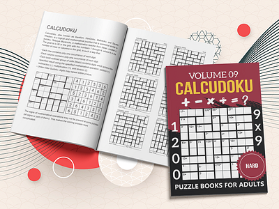 Calcudoku Puzzle Books For Adults Volume 09 activity book big sudoku book design graphic design kendoku kenken logic game logic puzzle math game math logic math puzzle mathdoku number game number puzzle puzzle sudoku sudoku book sudoku game sudoku puzzle