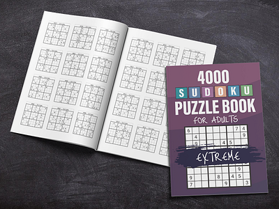 4000 Extreme Sudoku Puzzle Book For Adults activity book big sudoku book classic sudoku design graphic design illustration kdp logic game logic puzzle math game math puzzle number game number puzzle puzzle puzzle game puzzles sudoku sudoku book sudoku puzzle