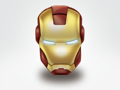 Iron Man Icon (final) by Kyle Adams on Dribbble