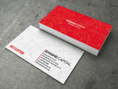 Engine Capital business card corporate business card engine business card engine capital name card red business card sg singapore business card