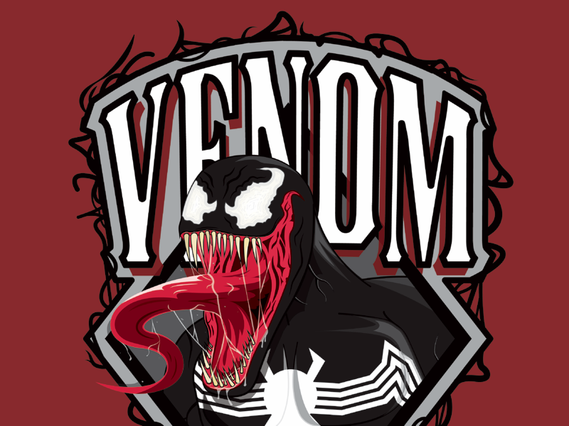 Venom badge by Nick Stewart on Dribbble