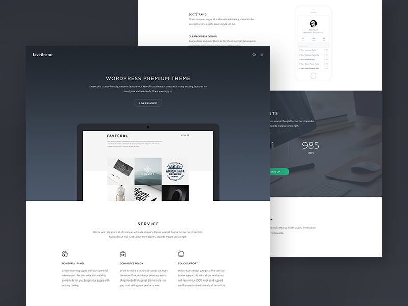 Favetheme V2 by Nico Hsueh on Dribbble