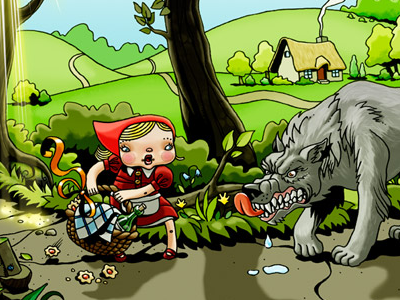 Little Red Riding Hood by Mårten Lundin on Dribbble