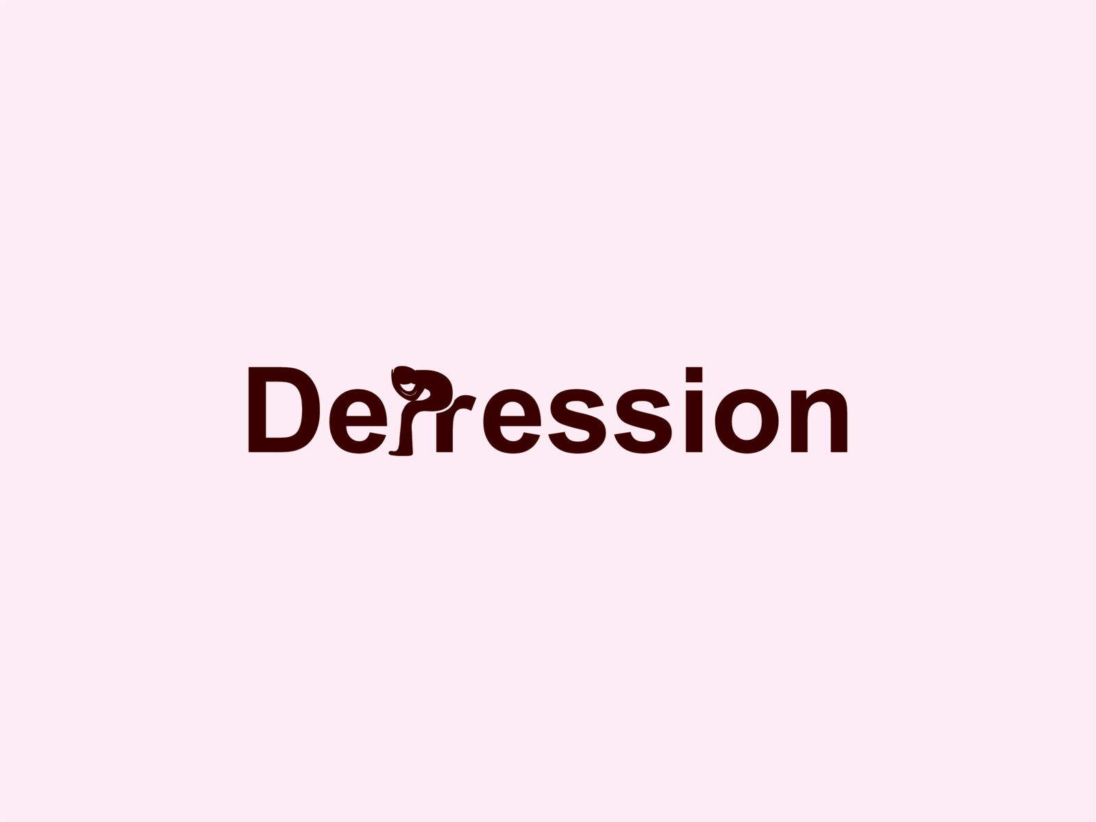 Depression Logotype by Atik Chowdhury on Dribbble